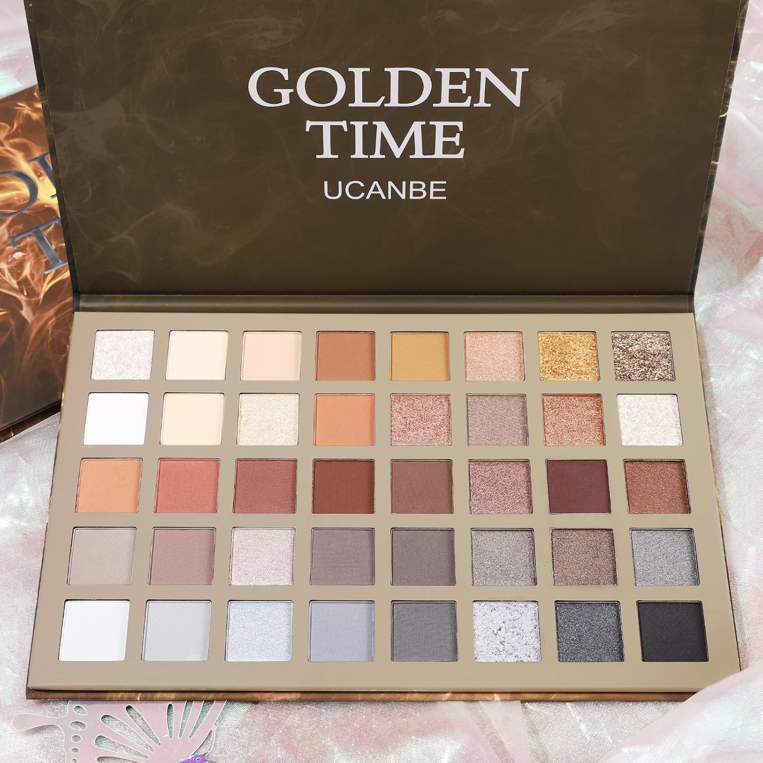 Ucanbe Eyeshadow Makeup Palette, 36 Color Matte Shimmer Glitter Eye Shadow Highlighter Contour Blush Powder, High Pigmented Long Lasting Waterproof Pallet For Weddings, Celebrations & Daily Use : Beauty & Personal Care