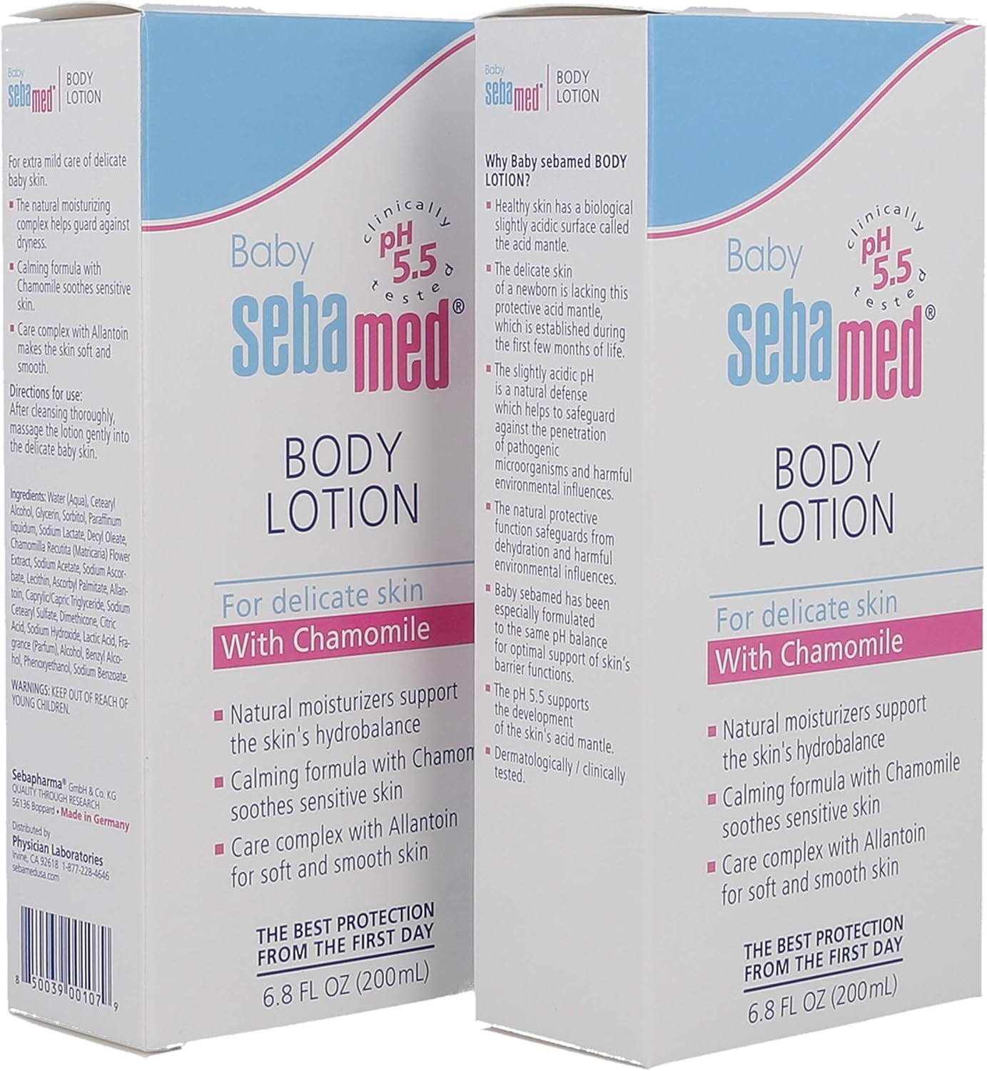 Sebamed Baby Lotion, 6.8-Fluid Ounces Bottles (Pack Of 2)