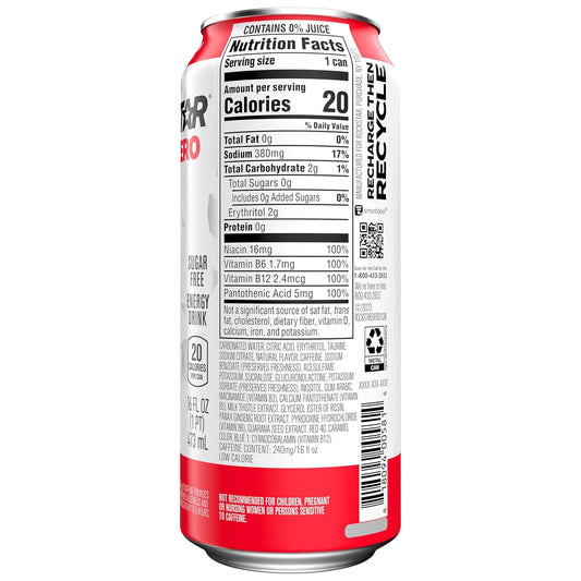 Rockstar, Pure Zero, Diet Punched, 16 Fl Oz