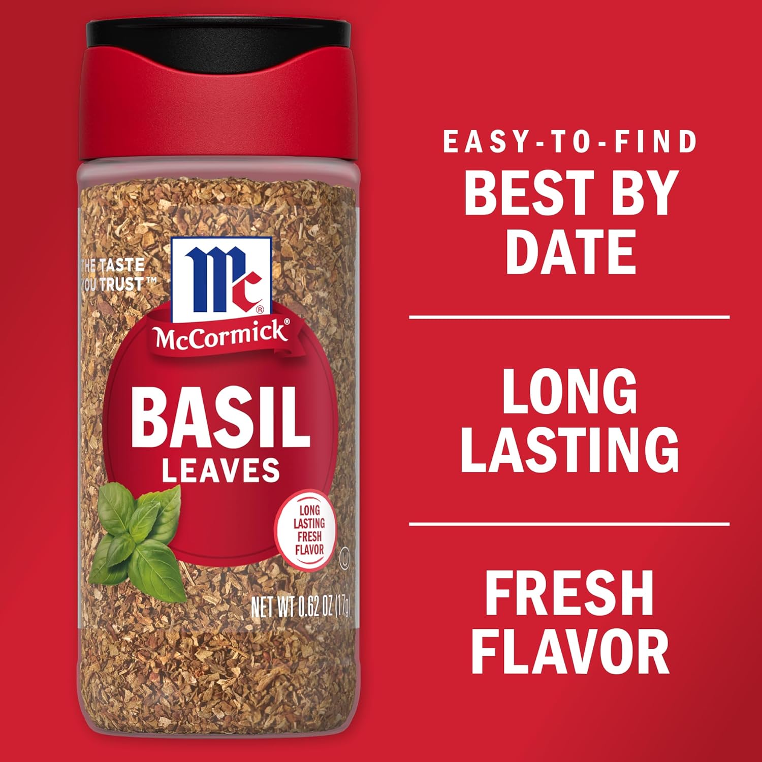 McCormick Basil Leaves, 0.62 oz (Pack of 6) : Sweet Basil Leaf Spices And Herbs : Everything Else