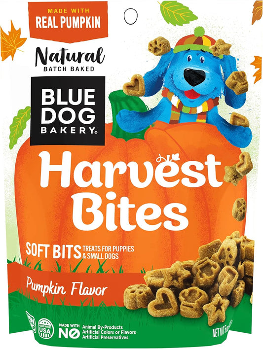 Blue Dog Bakery Harvest Bites, Pumpkin Flavor, 5 Ounces (Pack Of 8)