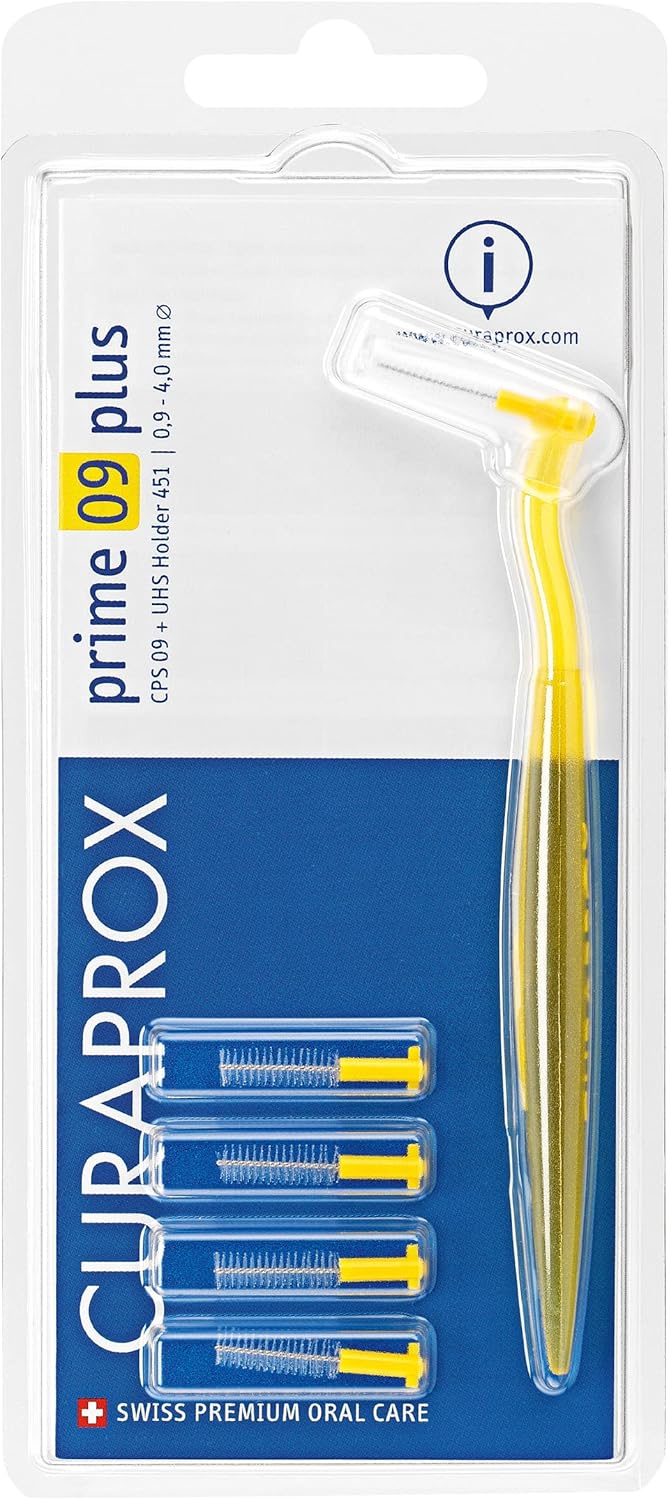 Curaprox Prime Plus 09 Gelb 5 Buersten+1 Halter 1 Packung