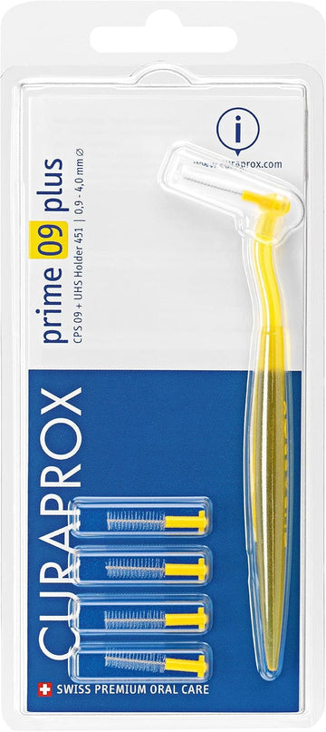 Curaprox Prime Plus 09 Gelb 5 Buersten+1 Halter 1 Packung