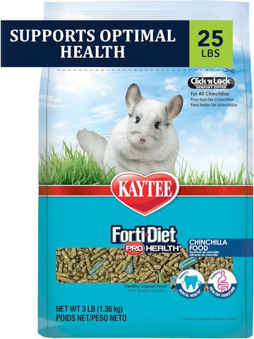 Kaytee Forti-Diet Pro Health Chinchilla Food 25Lb