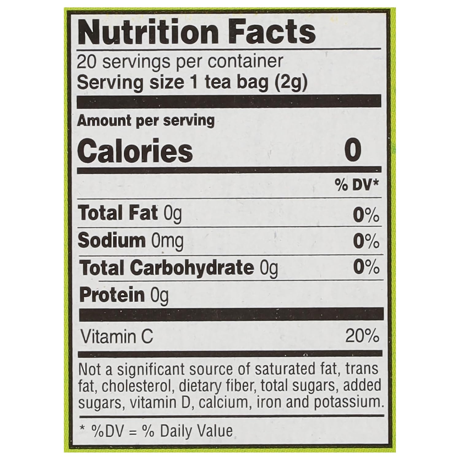 Celestial Seasonings Green Tea, Decaffeinated, 20 Tea Bags (Pack Of 6) (Packaging May Vary)