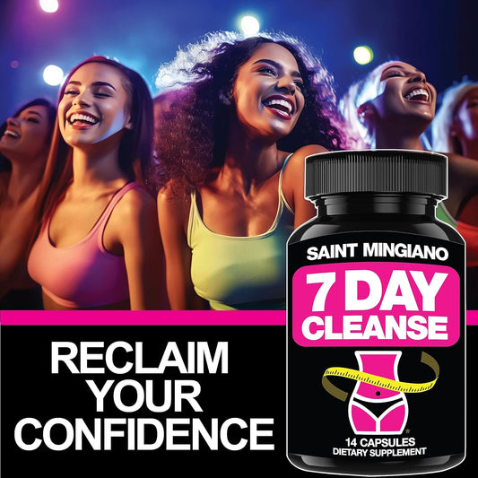 7 Day Cleanse Program | Colon Detox With Natural Laxative For Constipation & Bloating | Extra-Strength Senna Leaf Supplements | Strong For Some People