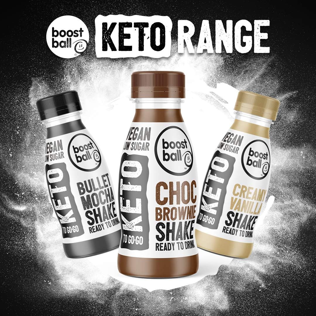 Boostballs Keto Shake, Ready To Drink Chocolate Brownie Shake, Vegan, Keto, Low Sugar Shake, Pack of 12, 310 ml : Amazon.co.uk: Sports & Outdoors