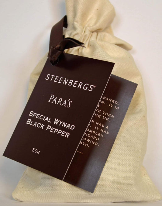 Steenbergs Para'S Special Wynad Black Pepper - Calico Bag 50G