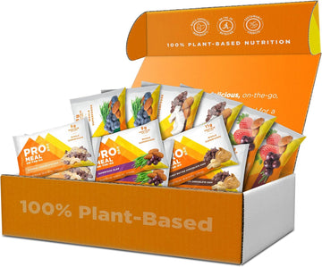 Probar – Meal Bar Fan Favorites Variety Pack (6 Flavor), Natural Energy, Non-Gmo, Gluten-Free, Plant-Based Whole-Food Ingredients (12 Count)