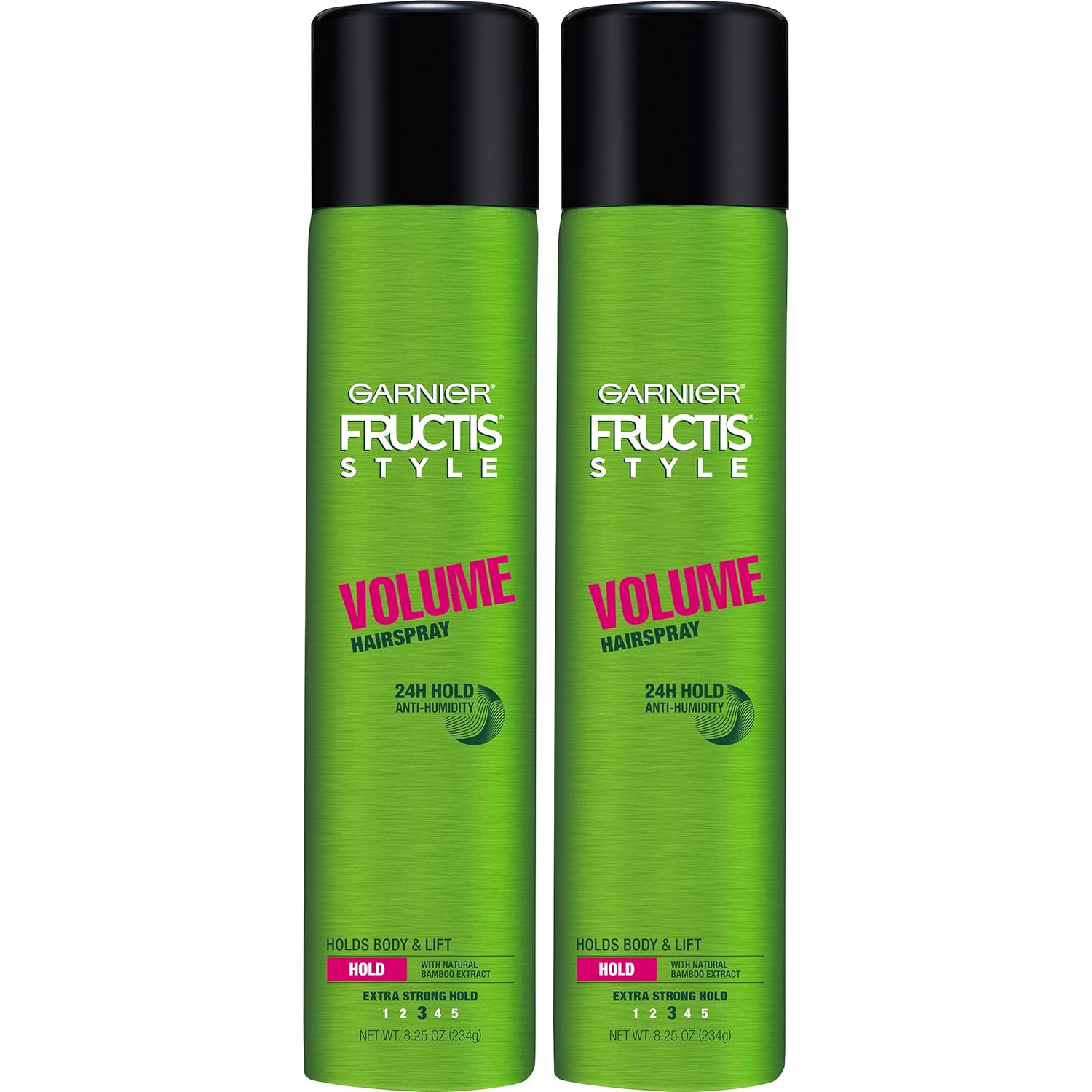 Garnier Fructis Style Volume Anti-Humidity Hairspray, 8.25 Oz, 2 Count, (Packaging May Vary)