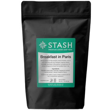 Stash Tea Breakfast In Paris Black Tea - Caffeinated, Non-Gmo Project Verified Premium Tea With No Artificial Ingredients, Loose Leaf, 1 Lb Bag