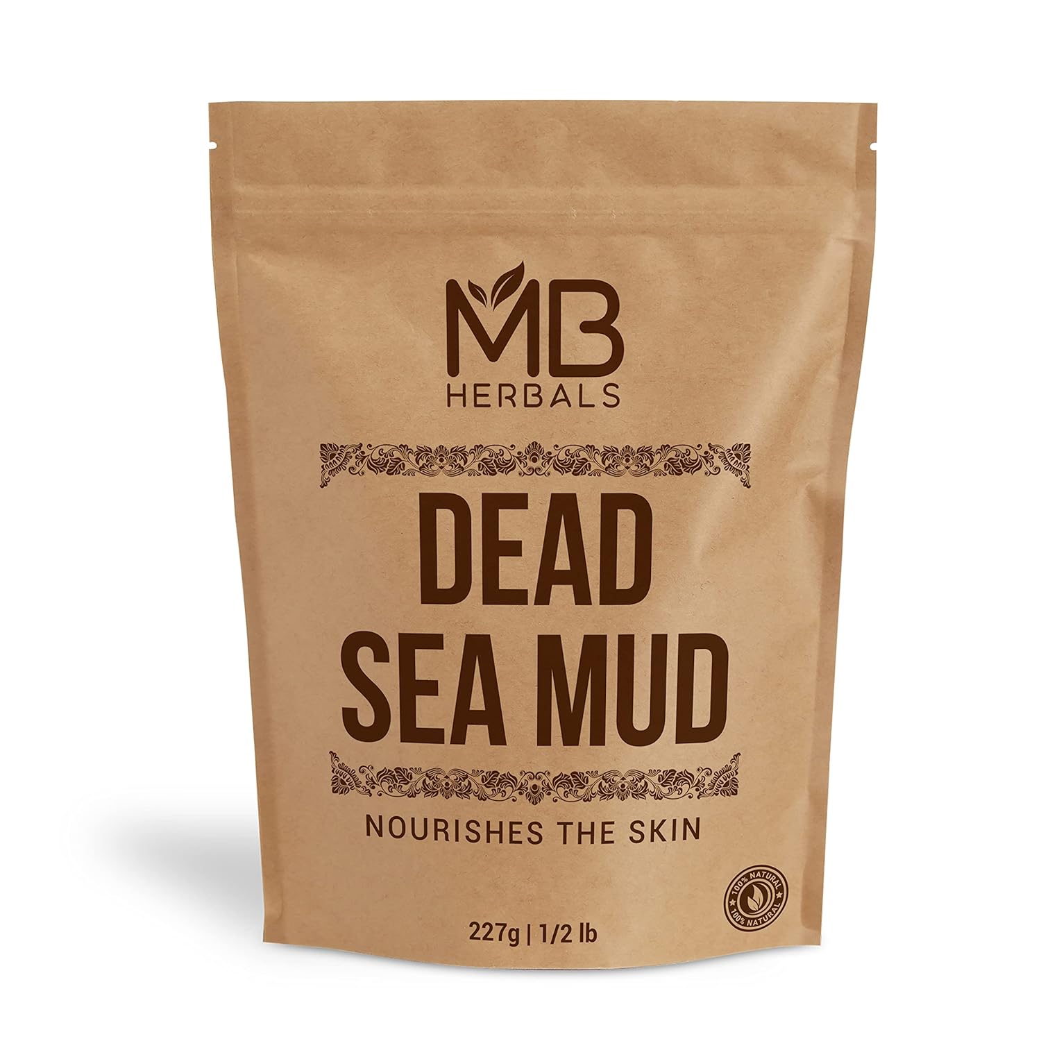 Mb Herbals Dead Sea Mud 227 Gram | Half Pound | For Face Packs And Soap Making | Nourishes & Exfoliates The Skin | Dry Clay Powder