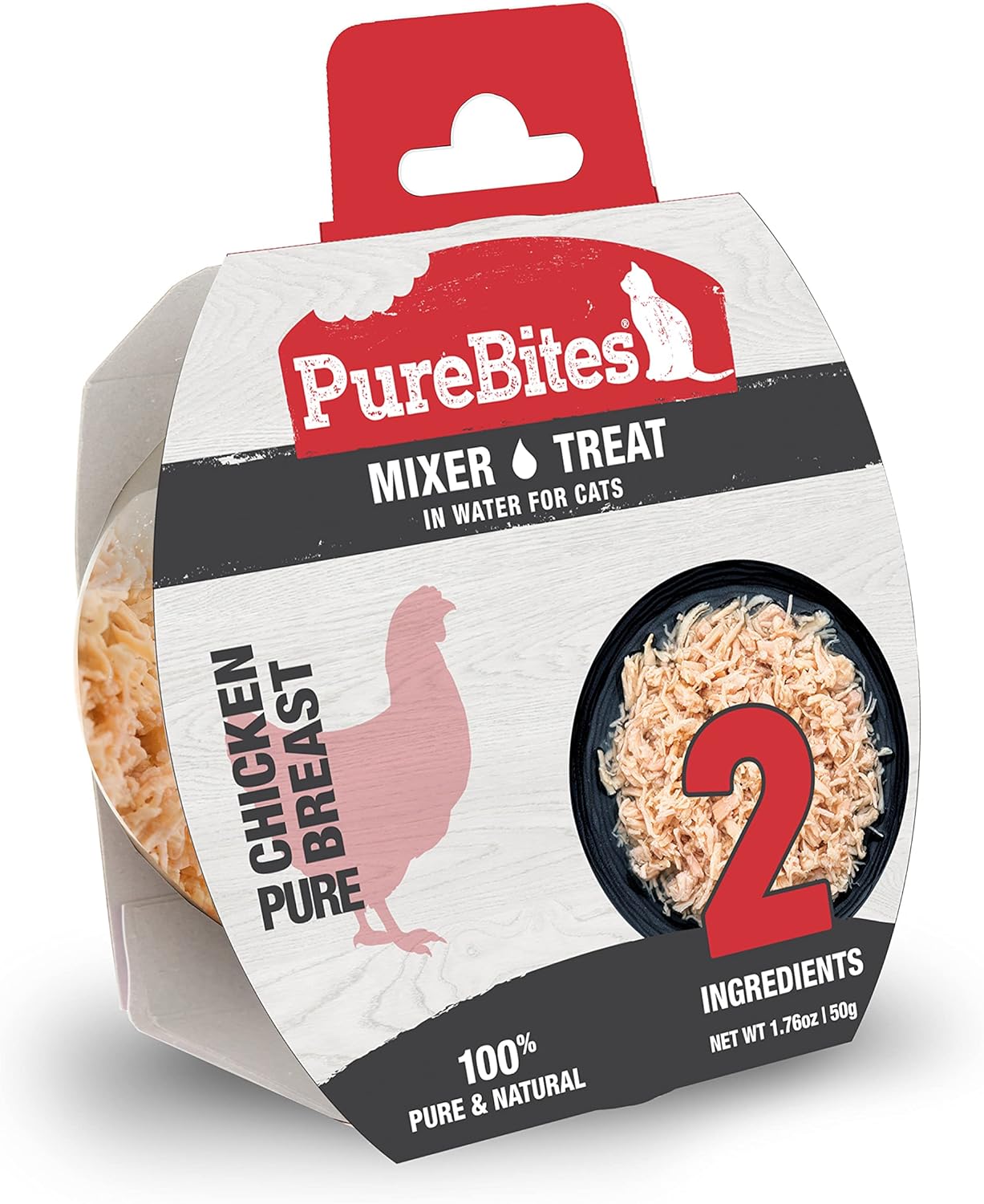 Purebites Chicken Mixers For Cats, Only 2 Ingredients, Case Of 12