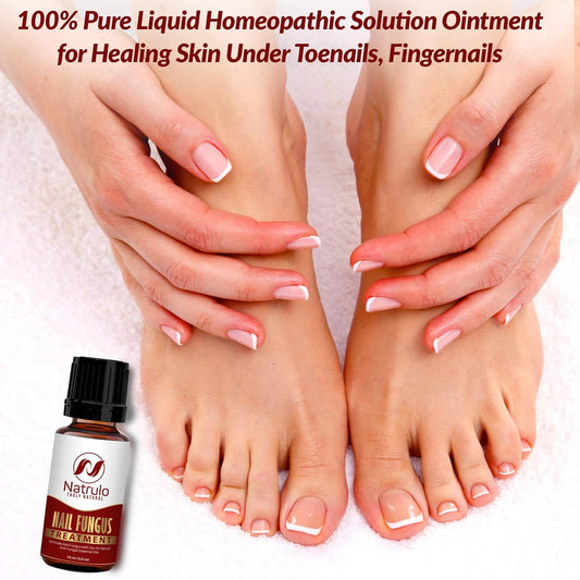 Nail & Toenail Repair - Natural Nail Balm With Tea Tree Oil - 100% Pure Liquid Homeopathic Fighter Remedy - Restores Clear Healthy Nails, Made In Usa