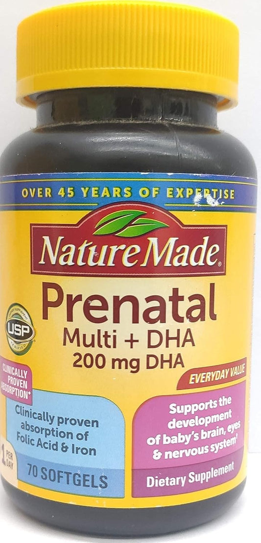 Prenatal Multi + DHA 90 Tabs By Nature Made