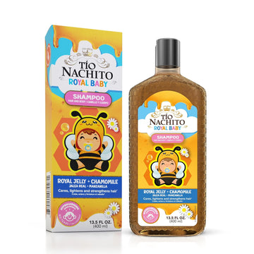 Tio Nacho Tio Nachito Royal Baby Hair and Body Shampoo with Royal Jelly & Chamomile - Hypoallergenic, Gentle, Tear Free Baby Body Wash, 13.5 fl oz Each