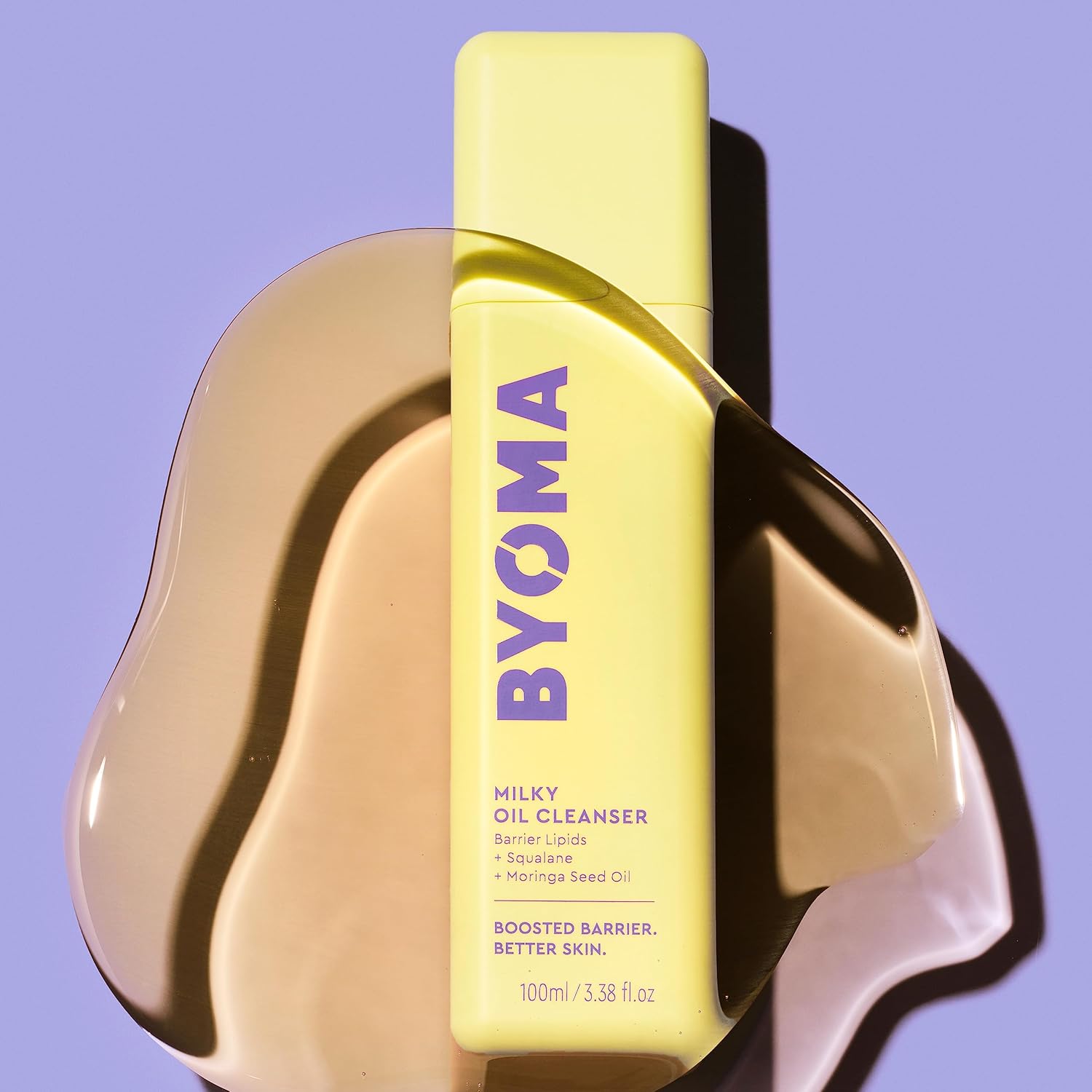 BYOMA Milky Oil Cleanser - Hydrating Facial Cleanser for Skin Barrier Repair - Tri-Ceramide Face Wash for Sensitive Skin & All Skin Types - Deeply Hydrated Skin, No Oily Residue - 3.38 fl oz : Beauty & Personal Care