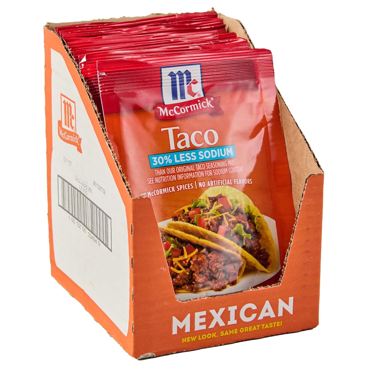 Mccormick 30% Less Sodium Mild Taco Seasoning Mix, 1 Oz (Pack Of 12)