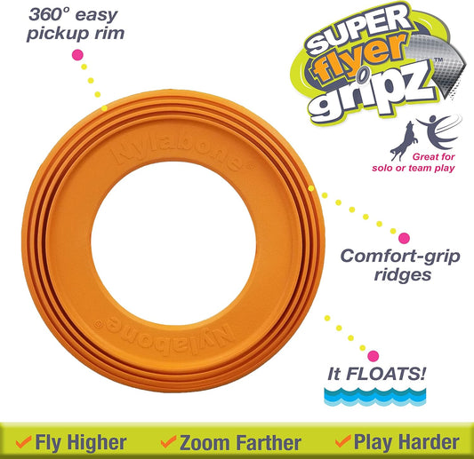 Nylabone Power Play Super Flyer Gripz Disc For Dogs Super Flyer One Size (1 Count)