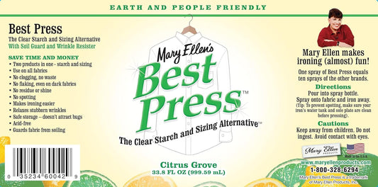 Mary Ellen's Best Press Refills 33.8 Ounces-Citrus