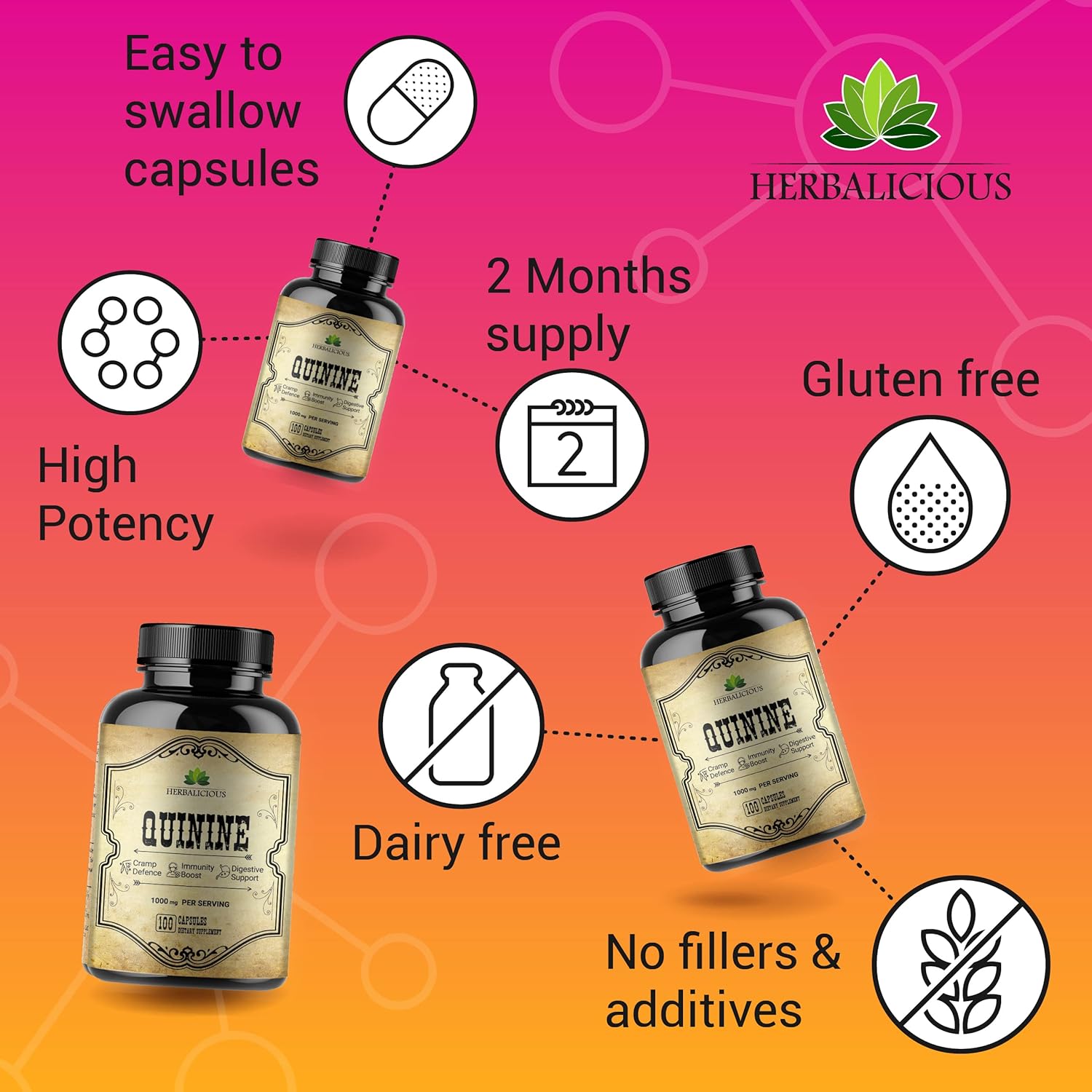 Quinine Liquid Extract 4Oz – Restless Legs Syndrome Relief & Leg Cramps Pm Nighttime Cramp Relief – All-Natural Cinchona Officinalis Bark Tincture For Cramp Defense, Digestive Health & Immune Support : Health & Household