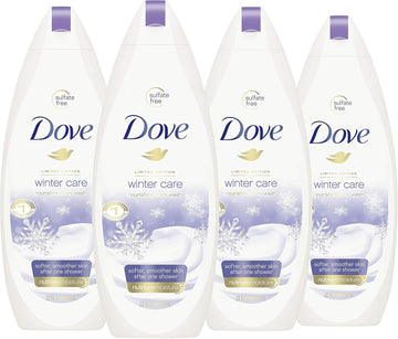 Dove Body Wash To Nourish And Moisturize Dry Skin Winter Care For Softer, Smoother Skin After Just One Shower 22 Oz, 4 Count