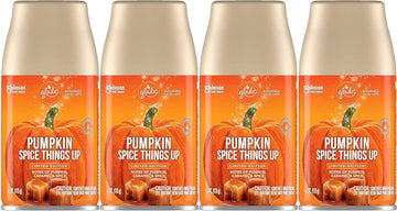 Glade Automatic Spray Air Freshener Refills, 6.2 Ounce Cans (Pumpkin Spice Things Up, 4 Spray Refills)