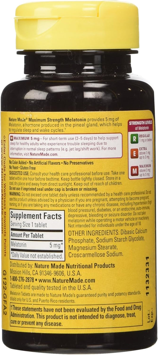 Nm Super Melatonin 5Mg Size 90Ct Pv Super Melatonin 5Mg 90Ct