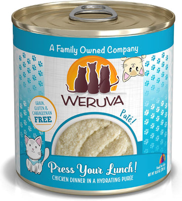 Weruva Wet Cat Food, Press Your Lunch With Chicken Pate, 10Oz Can, Pack Of 12