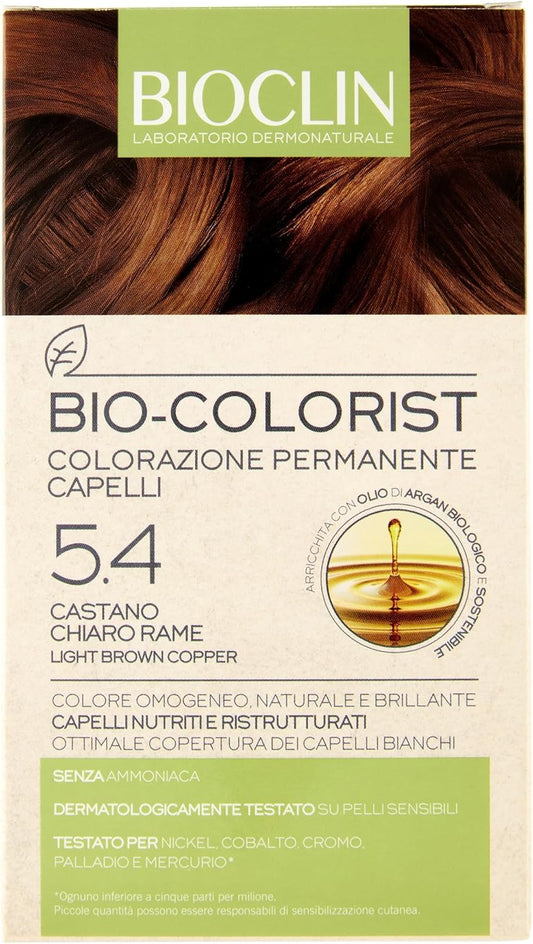 Bioclin Bio Colorist Colorazione Permanente Capelli 5.4 Castano Chiaro Rame