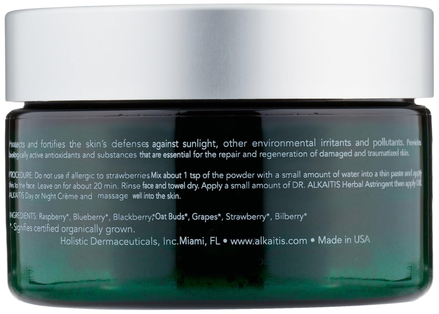 Dr. Alkaitis Organic Cellular Repair Mask, 1.28 Oz : Beauty & Personal Care