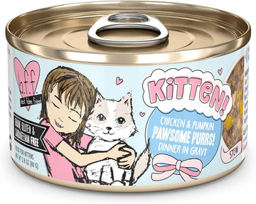 Weruva B.F.F. Kitten Pawsome Purrs, 2.8Oz Can (Pack Of 12)