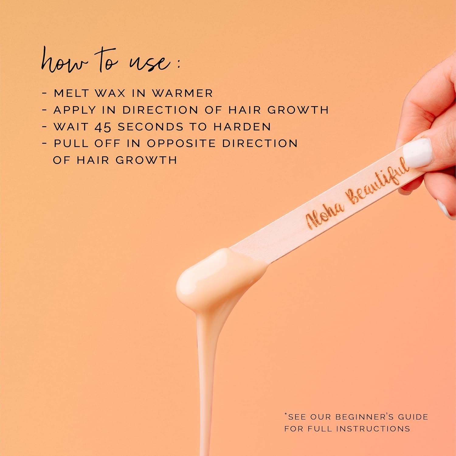 Koluawax Hard Wax Beads For Hair Removal – Coarse Hair Formula – Face, Brazilian, Underarm, Back Chest, Bikini Waxing – Dragon Fruit & Hibiscus, 1Lb Refill For Wax Warmers & 10 Applicator Sticks : Beauty & Personal Care