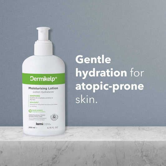 Dermikelp® Moisturising Lotion For Sensitive, Dry Skin – Nourishes And Hydrates With Cem-K Sea Kelp, Fragrance-Free, Paraben-Free, 200Ml