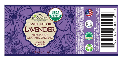 US Organic 100% Pure Lavender Essential Oil, Directly sourced from Bulgaria, USDA Certified Organic, Undiluted, for Diffuser, Humidifier, Massage, Skin, Hair Care, Non GMO, 10 ml