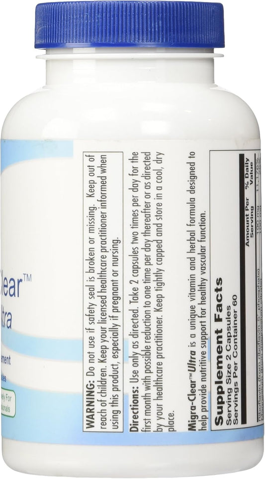 Biogenesis Ultra Migra-Clear Veg Capsules, 120 Count