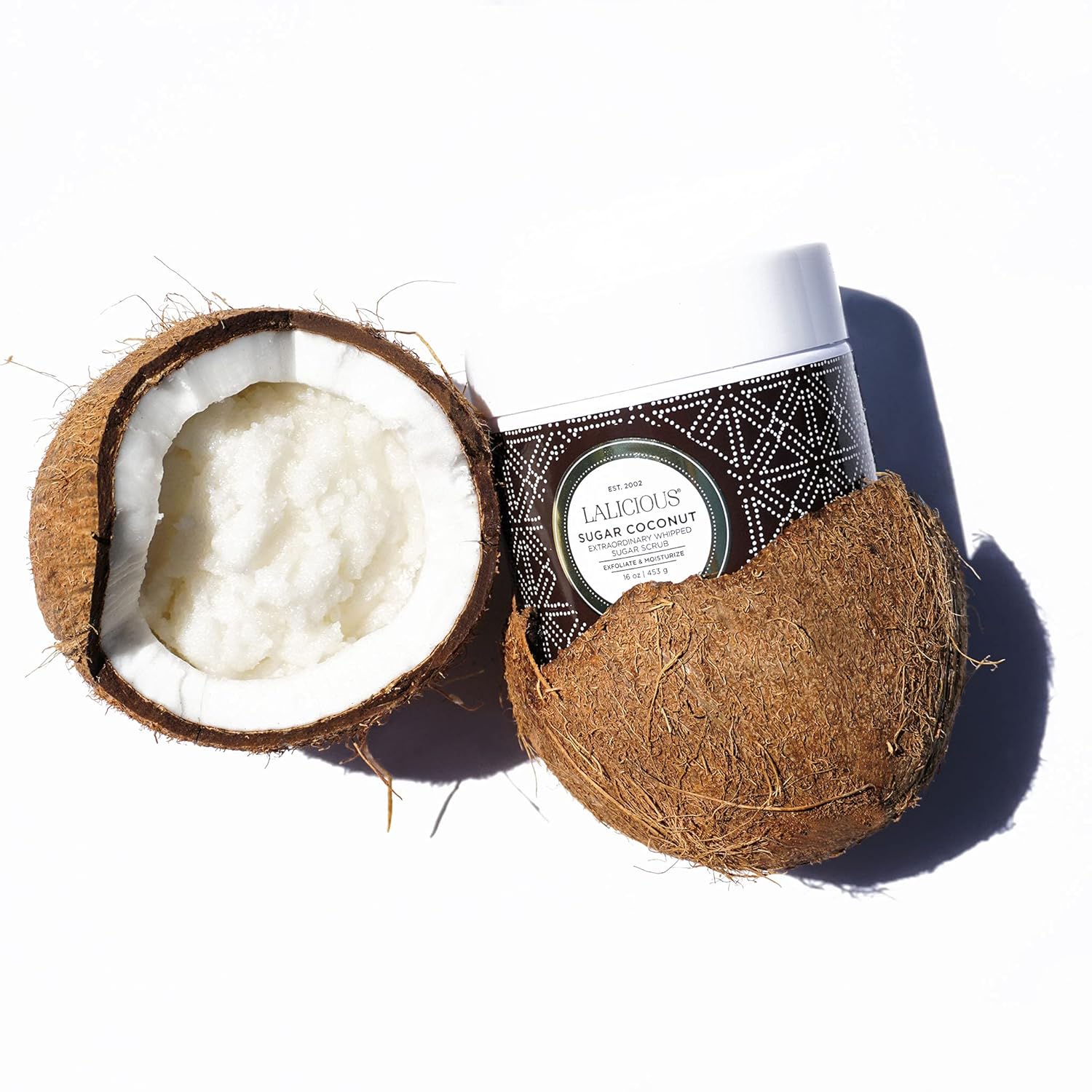 Lalicious Sugar Coconut Extraordinary Whipped Sugar Scrub - Cane Sugar Body & Foot Scrub, Exfoliating & Moisturizing Skin Care With Coconut Oil & Honey, No Parabens (2Oz) : Body Scrubs : Beauty & Personal Care