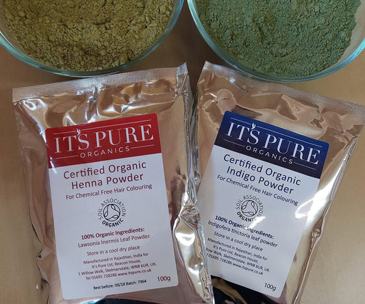 Soil Association Certified Organic Henna 200G & Organic Indigo 200G