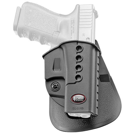 Fobus Standard Holster RH Paddle GL2E2 Glock 17, 19, 22, 23, 31, 32, 34, 35 , Walther PK 380