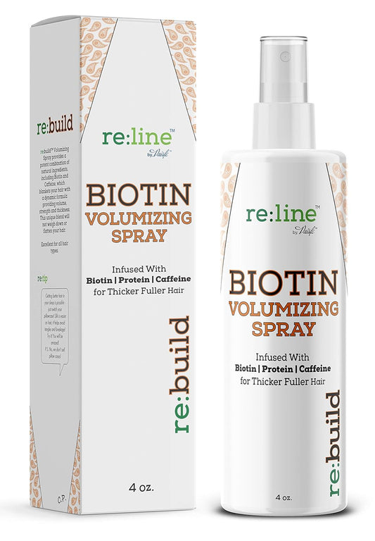 Biotin Volumizing Spray for Hair - Natural Hair Thickening Spray - Biotin Hair Thickener for Fine Hair - Texture Spray for Hair - Volumizer for Fine Hair - Hair Growth Products for Men and Women