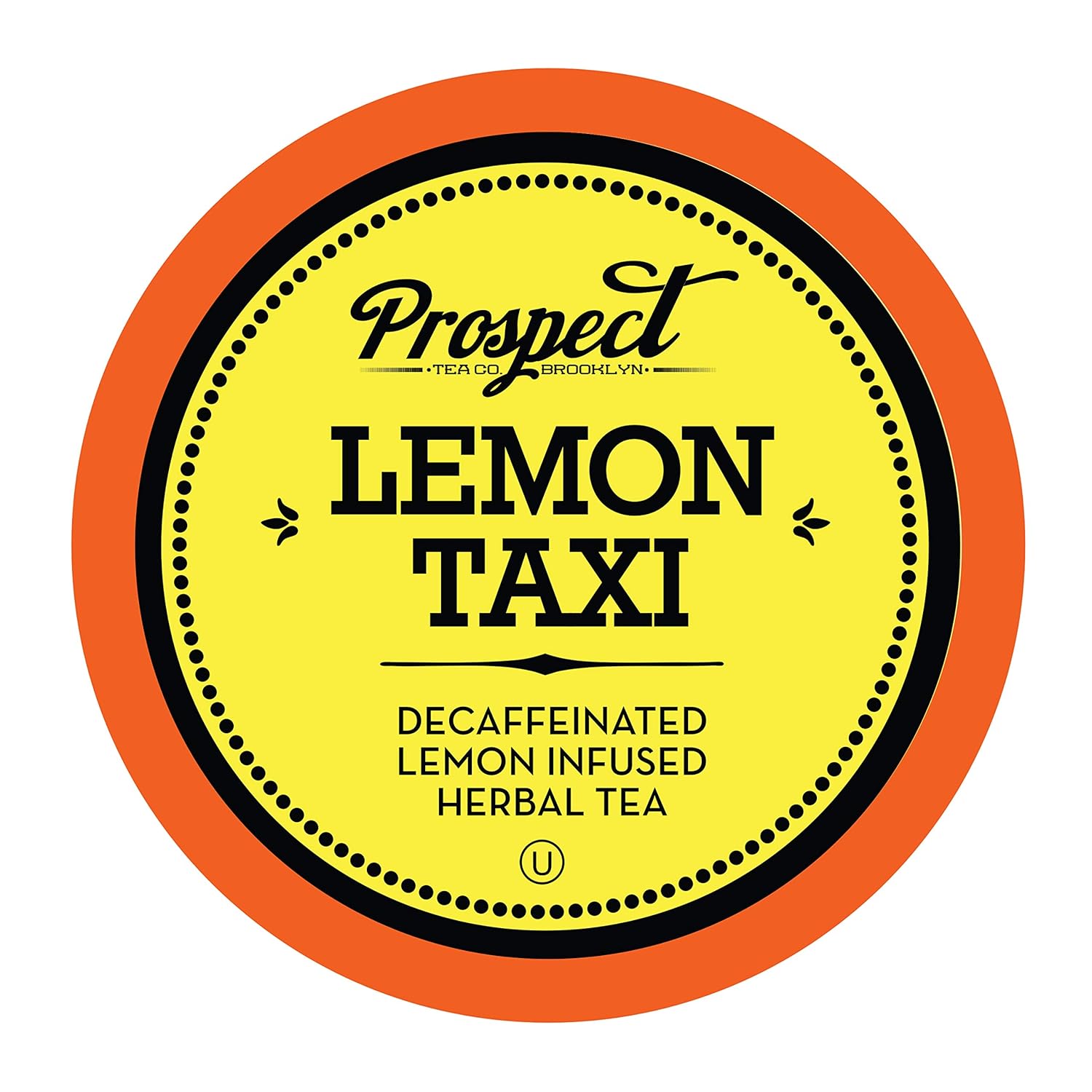 Prospect Tea Decaffeinated Lemon Taxi Herbal Tea Pods Compatible With K Cup Brewers Including 2.0, 40 Count