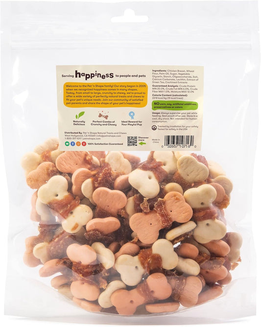 Pet 'N Shape Chik 'N Wrapped Biscuits – Jerky Dog Treats - 1 Pound