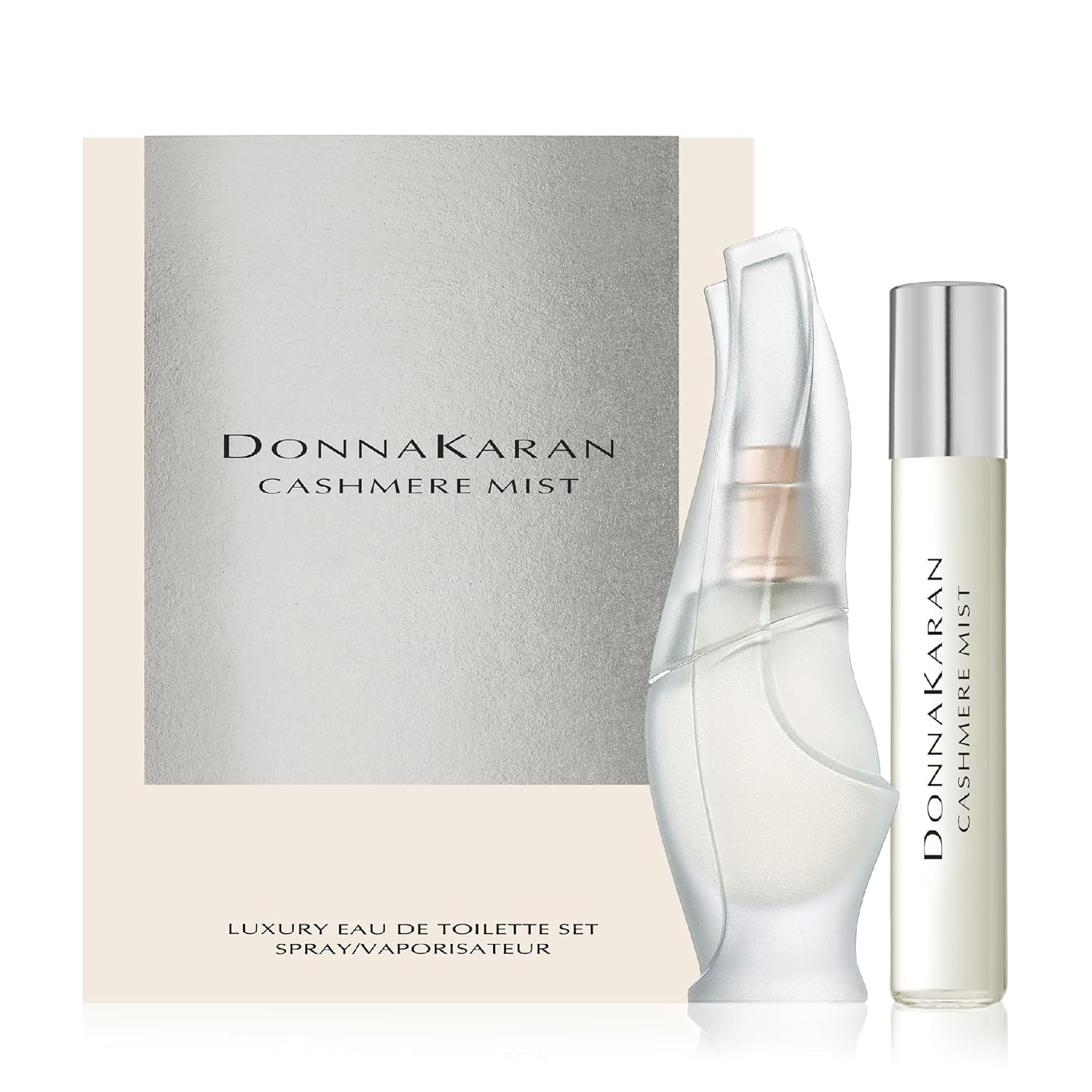 Donna Karan Cashmere Mist Luxury Eau De Toilette Set For Women - Mini Spray 0.5 Fl. Oz. & Purse Spray, Travel Spray 0.5 Fl. Oz