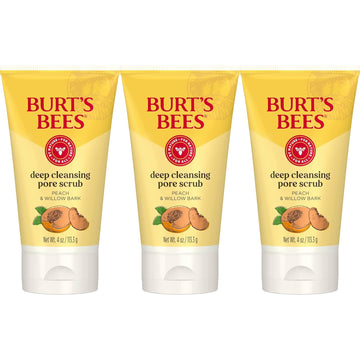 Burt'S Bees Deep Cleansing Pore Scrub With Peach And Willow Bark, 4 Ounces