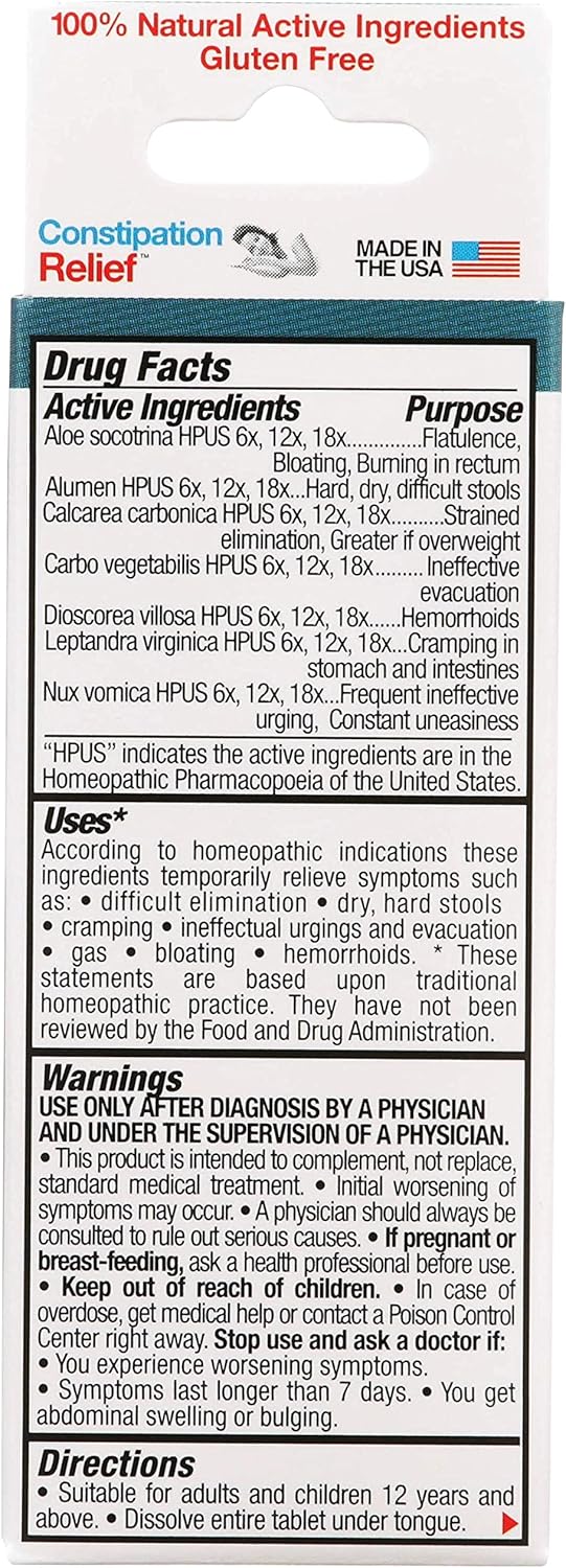 Buy The Relief Products Constipation Relief - 100% Natural Active Ingredients - Fast Dissolving Tablets - 50Ct On  Free Shipping On Qualified Orders