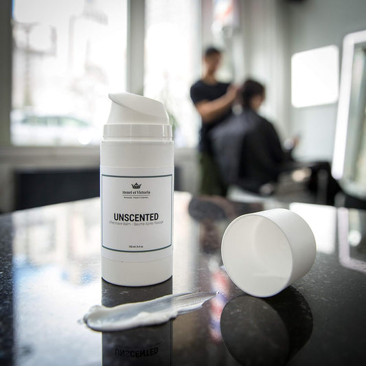 After Shave Balm For Men | Post Shave Balm - Unscented | Made By Skilled Artisans | Prevents And Cures Razor Burns | 3,4 Oz