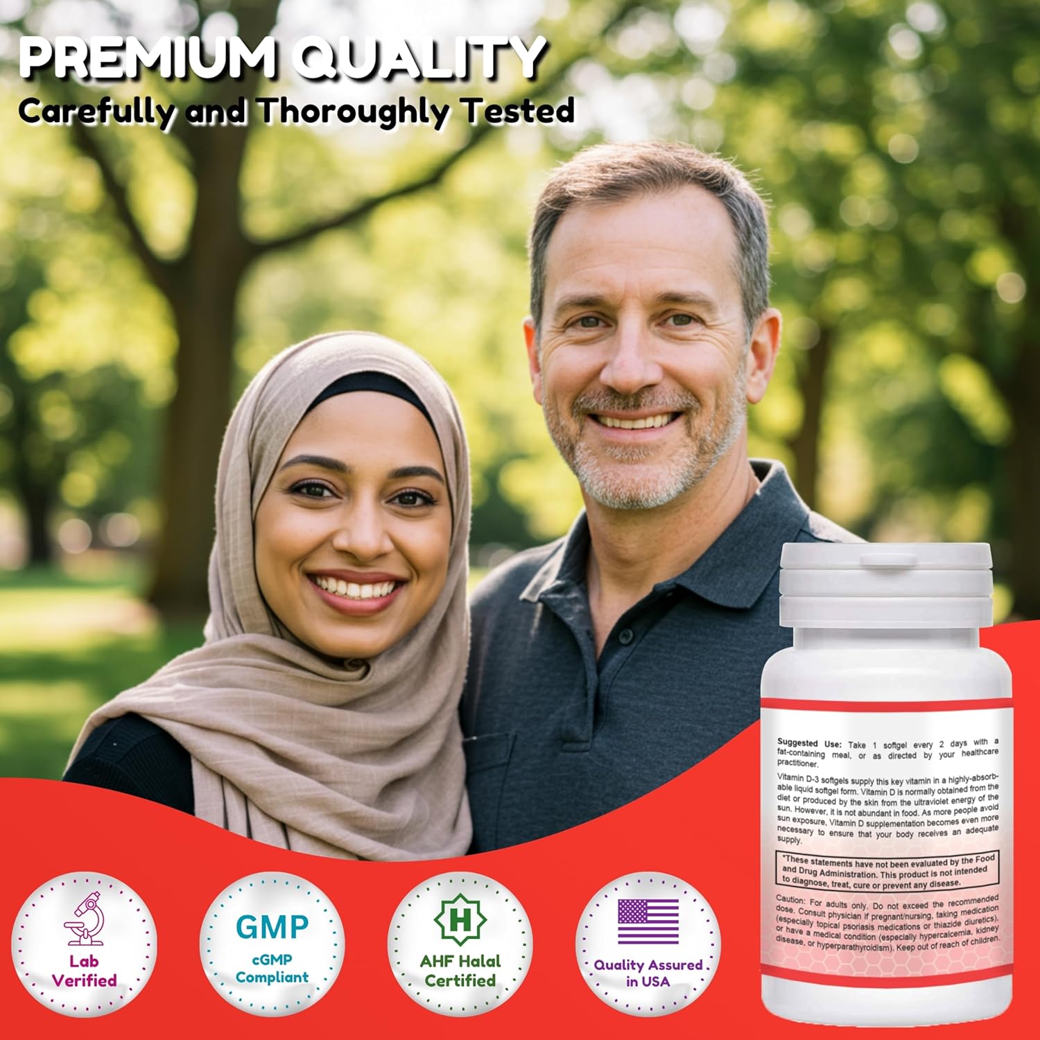 Buy Shifaa Nutrition Halal Vitamin D, Halal Vitamin D3, 5000 Iu Softgels, 120 Servings. Non-Gmo, Gluten-Free, Supports: Structure, Bones, Teeth, Heart, Muscle & Immune Functions On  Free Shipping On Qualified Orders