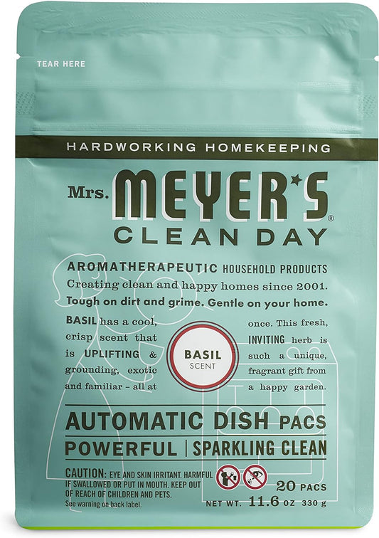 Mrs. Meyer's Clean Day's Automatic Dishwashing Packs - 12.7 oz - Basil