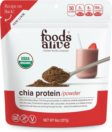 Foods Alive | Organic Chia Protein Powder | 8 Oz