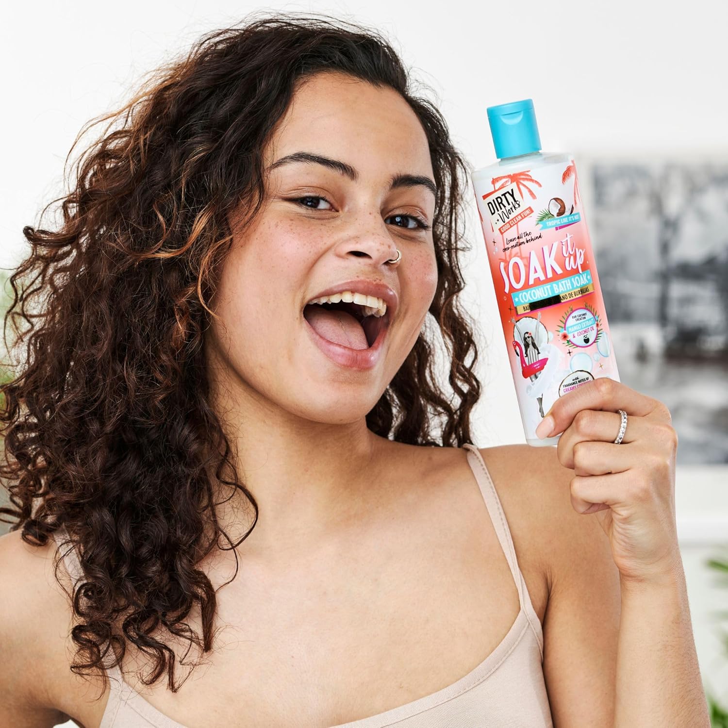 Dirty Works Tropic Like It'S Hot Soak It Up Coconut Bath Soak 500Ml : Beauty & Personal Care